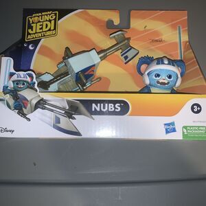 Star Wars Young Jedi Adventures Nubs‎ w/ Speeder Bike Vehicle Set Brand New